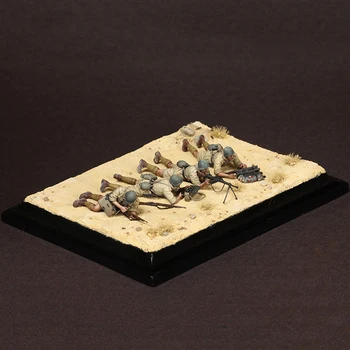 1/35 antik EKİP dahil 6 adam BAZ Reçine şekilli kalıp kitleri Minyatür gk Unassembly Boyasız