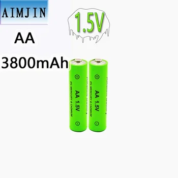 1.5 V AA şarj edilebilir pil 3800mAh 1.5 V Yeni Alkalin Şarj Edilebilir Pil için led ışık Oyuncak Mp3 Ücretsiz Kargo