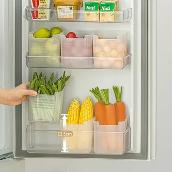 1 adet Buzdolabı Yan Kapı Gıda Taze saklama kutusu Buzdolabı Meyve Sebze Baharat Gıda Kutusu Konteyner mutfak düzenleyici saklama kutusu