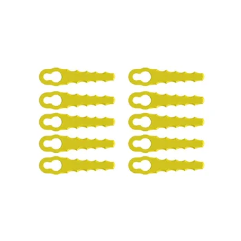 10 Adet Plastik Bıçaklar Tırtıklı Çift Bıçak Kafaları için Uygun Rac155 ve Rac157-Rac158 Kenar Düzelticiler ve Bıçak