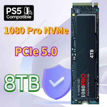 100 % Orijinal 1080Pro SSD 8TB 4TB 2TB NVMe PCIe Gen 5. 0x4 M2 2280 Katı Hal Sürücü için PS5 PlayStation5 Dizüstü Oyun Masaüstü