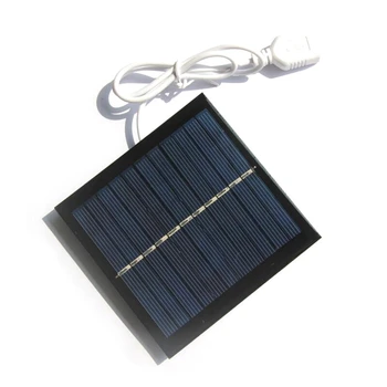 1W 5.5 V GÜNEŞ PANELI Kurulu DIY Polysilicon Solar Şarj Modülü İçin 3.6 V-5V Pil Frekans Dönüştürücü