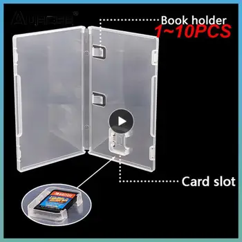 1~10 ADET lot Oyun Kartı saklama kutusu Şeffaf Kutu Kartuş Tutucu Kabuk Anahtarı NS İçin Kitap Tutucu İle Takılı Kapak