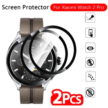 2 Adet Yumuşak Koruyucu Cam Xiaomi İzle 2 Pro 9D Kavisli Ekran Koruyucu İçin Xiaomi İzle 2Pro Watch2Pro Smartwatch Filmler
