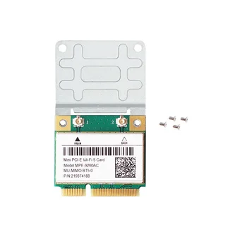 2033Mbps Mini PCIE Kart 9260AC 2.4 G/5GHz BT 5.0 Wlan WiFi Kartı Çift Bant 802.11 Ac Dizüstü Bilgisayar Masaüstü için Windows10/11