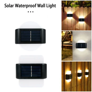 3 adet Kiti LED Güneş Duvar Lambası 5W Güvenlik LED Aydınlatma Güneş Şarj Ortamı IP65 Su Geçirmez dış mekan ışıkları