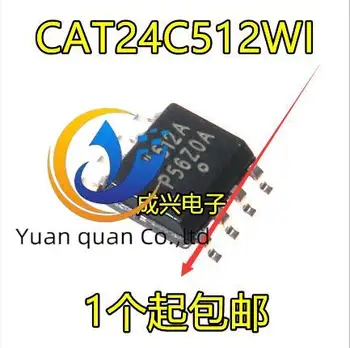 30 adet orijinal yeni CAT24C512WI-GT3 SOIC-8 24512A I2C arayüzü 512Kb çip