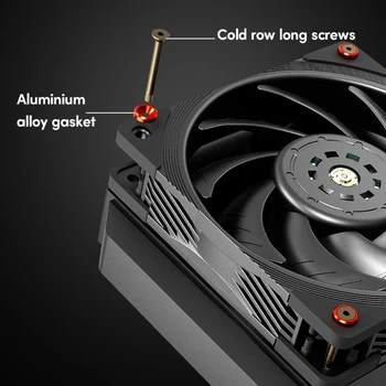 Alüminyum Alaşımlı Vidalar PC Kasa Soğutma Fanları için Kırmızı Contalar 4'lü Paket 32CM