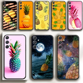 Ananas estetik sanat telefon kılıfı kapak için Samsung Galaxy A 12 13 32 33 34 51 52 53 54 71 S 20 21 22 23 Ultra TPU Artı Yumuşak