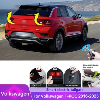 Araba Elektrikli Bagaj Kapağı Volkswagen T-ROC 2016-2023 Akıllı Kuyruk Kutusu Kapı Güç İşletilen Gövde Dekorasyon Takılı Yükseltme