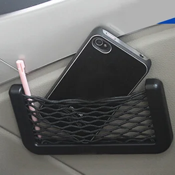 Araba Organizatör saklama çantası Otomatik Arka Arka Örgü Tutucu Evrensel Telefon Macun Net Cep Cep Telefonu Montaj Araba Aksesuarları