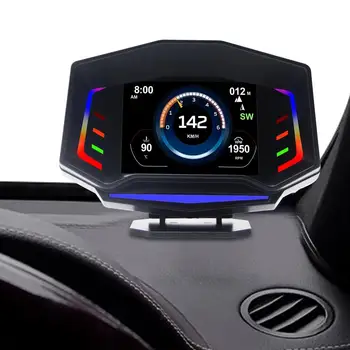 Araba İçin dijital Hız Göstergesi Evrensel Head-Up Ekran Dijital GPS Hız Göstergesi OBD2 Araba Hud Head-Up Ekran Aşırı Hız İle