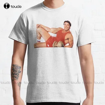 Arnold Schwarzenegger Yalan poz klasik tişört bayan t shirt grafik Özel yetişkin Genç unisex dijital baskı xs-5xl