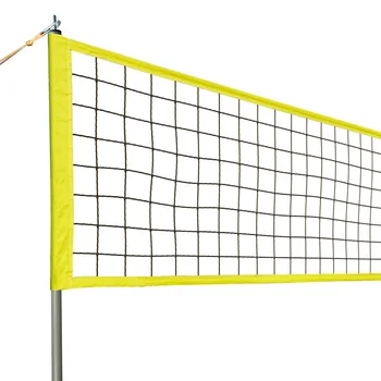 Açık plaj voleybolu net ve top setleri Taşınabilir Voleybol badminton net seti