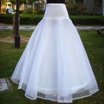 Bayan A-Line 1-Hoop Fishtail Petticoat Gelin Tam Boy Katmanlı Balo Fişleri Tül Kabarık Etek Jüpon Düğün için