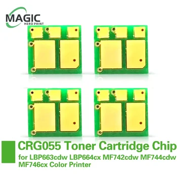 CRG - 055 çip İçin CRG-055 CRG055 Toner Kartuşu çip için LBP663cdw LBP664cx MF742cdw MF744cdw MF746cx Renkli Yazıcı