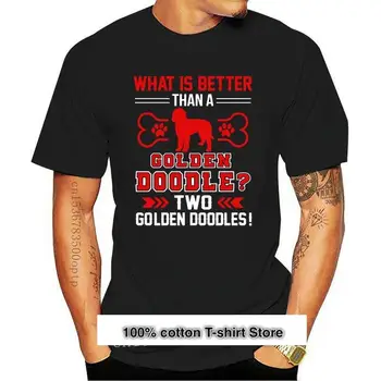 Camiseta de béisbol con diseño de perro Goldendoodle Two Goldendoodle, 100% algodón, talla europea, S-3xl, Original, novedad