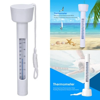 Dayanıklı Yüzen Termometre Yüzme Havuzu Taşınabilir 0-50℃ 185mm Okunması Kolay Veri Çeşme Spa Havuzu Aksesuarları