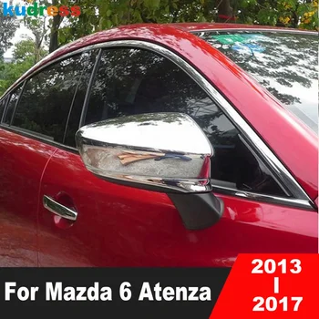 Dikiz aynası Kapağı Trim İçin Mazda 6 Atenza 2013-2015 2016 2017 Krom Araba Dış Yan Kanat Aynalar Kapağı Aksesuarları