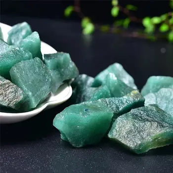 Doğal Yeşil Aventurin Kristal Karışıklığı Yeşim Kuvars Örnekler Koleksiyon Ev Dekor Ham Kaba Mineral Şifa Kristalleri Mücevher