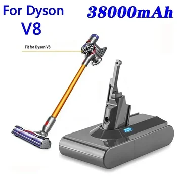 Dyson V8 21.6 V 38000mAh Yedek Pil için Dyson V8 Mutlak Telsiz elektrikli el süpürgesi Dyson V8 Pil