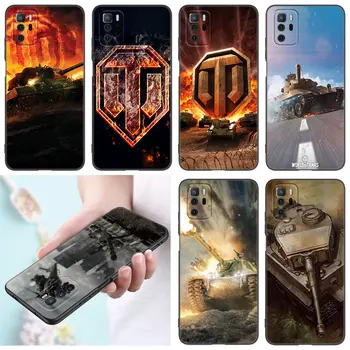 Dünya Tankları telefon kılıfı Xiaomi Redmi için Not 7 8 9 10 Lite 11 11E 11T 12 Pro 11S 4G 10T 5G 8T 9S 10S Yumuşak TPU Siyah Kapak