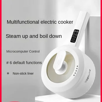 Elektrikli pişirme tenceresi öğrenci pot ev çok fonksiyonlu küçük elektrikli wok pişirme anlık erişte mini küçük elektrikli tencere