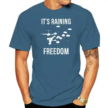 Erkekler t gömlek Bu Yağmur Özgürlük Prim Havadan Paraşütçü tişörtleri Kadın t gömlek