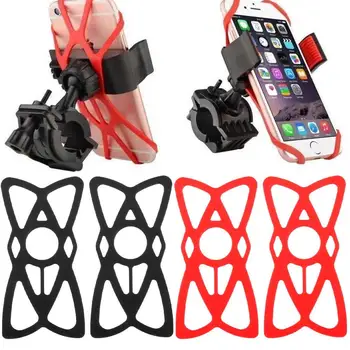 Evrensel Siyah Kırmızı Gidon Güvenlik Bantları Bisiklet telefon tutucu Güvenlik Kayışı cep telefonu yuvası Telefonları Tutucu Bant