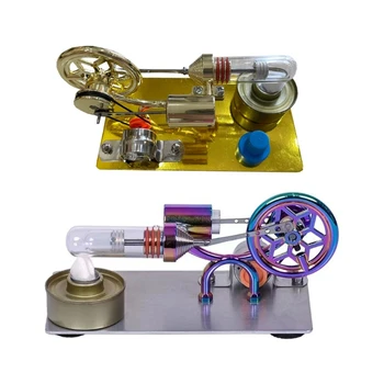 Eğitim modeli Oyuncak Düşük Sıcaklık Stirling Motor Modeli Jeneratör Masası Modeli Dropship
