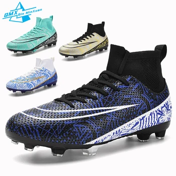 Futbol ayakkabıları Erkekler Yeni Liste TF / AG Yüksek top kaymaz Genç Çocuk futbol kramponları Öğrenci Futbol Eğitimi Sneakers 33-47#