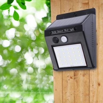 Güneş ışıkları dış aydınlatma hareket sensörü ile 20 30Leds pil güneş lambası su geçirmez güneş ışığı güneş Spot bahçe dekorasyon için