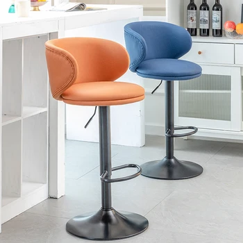 Irlandalı Yüksek Bankalar Bar Sandalyeleri Mutfak Ergonomik İskandinav demir çubuk Sandalyeler Kol Oyun Salonu Tabouret Haut Dökün Mutfak Pub Tabureleri WZ