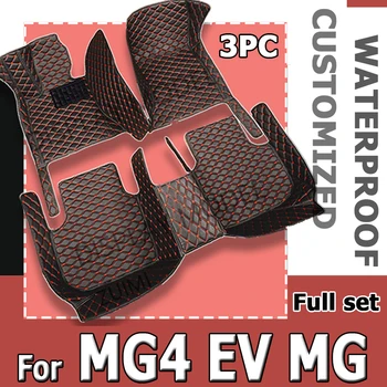 Için MG4 EV MG Mulan EH32 2022 2023 2024 Araba Paspaslar Halı Anti-kir Pad Deri Mat araba paspasları Lüks Araba Aksesuarları İç