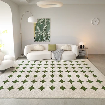 Işık Lüks Halılar Oturma Odası Ev Yıkanabilir Salon Halı Kalın Geometrik Zemin Mat Modern Tarzı yatak odası dekoru peluş Halı