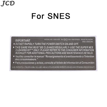 JCD İçin 1 ADET SNES Kartuş Oyun Kartı Etiket Etiket Konut Kabuk Arka Etiket Etiket Mühürler ABD Versiyonu