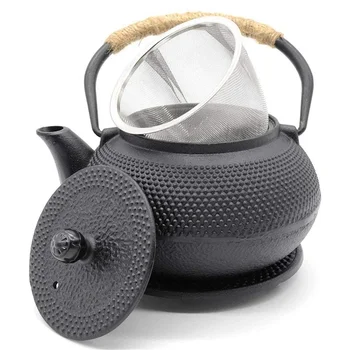 Japon Demir demlik Paslanmaz Çelik Demlik ile Dökme Demir Demlik çay su ısıtıcısı Kaynar Su için Oolong Çay 600/800/1200ML