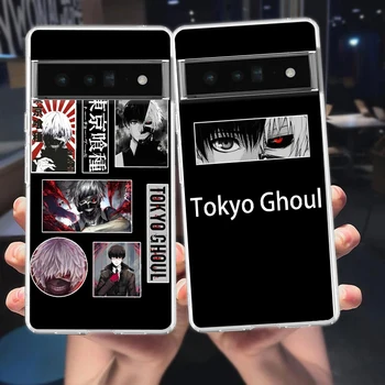 Japon animesi Tokyo Ghoul Japonya Nazik Google Pixel İçin 8 7 6 Pro telefon kılıfı Yumuşak Piksel 6A 5 4 5A 4A 3A XL 5G Şeffaf Kapak