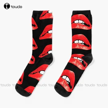 Kayalık Korku Resim Gösterisi Dudaklar Çorap Gençlik Yüksek Kalite Sevimli Zarif Güzel Kawaii Karikatür Tatlı Pamuklu Çorap Yeni Popüler