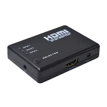 Kaynak fabrika HDMI switcher 3 in 1 out HD anahtarı HDMI dönüştürücü 3X1