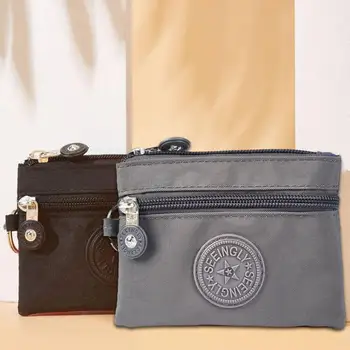 Küçük bozuk para cüzdanı Küçük Kanvas Çanta fermuarlı çantalar Mini Makyaj Ruj Kozmetik Organizatör çanta Taşıma Çantası kart tutucu