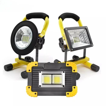 LED Projektör Su Geçirmez Taşınabilir Projektör Açık şarj edilebilir LED projektör Çalışma Işığı Pil Gücü Balıkçılık Kamp Lambası