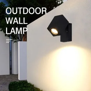 Led duvar lambaları kapalı veya açık aydınlatma 5 w sıcak beyaz veya 5 w beyaz Led duvar aplik ışık gri veya siyah fikstür