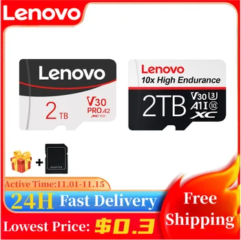 Lenovo Mikro TF / SD Hafıza Kartı Sınıf 10 2TB 1TB 512GB 256GB 128GB Mini SD Kart TF Flash Kart Telefon Kamera İçin Nintendo Anahtarı PC