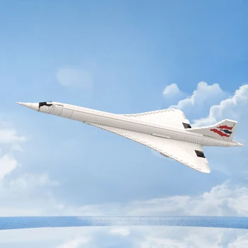 MOC Concorde Airbus Yapı Taşları 1465 ADET Süpersonik Uçak Tuğla çocuk Eğitici Oyuncaklar Doğum Günü Yılbaşı Hediyeleri