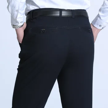 MRMT 2023 Marka Yeni erkek Orta Yaşlı Yaşlı rahat pantolon Gevşek Düz pamuklu pantolonlar İnce Kalın erkek Pantolon