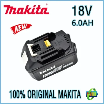 Makita 100 % orijinal 18V Makita 6000mAh lityum iyon şarj edilebilir güç aracı 18V yedek pil BL1860 BL1830 BL1850 BL1860B