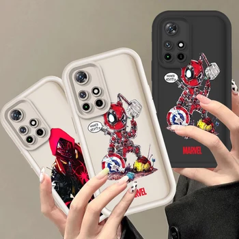 Marvel Örümcek Adam Deadpool Xiaomi Redmi İçin 10C 10A Not 9 10 11S 12T POCO M3 X5 X4 X3 F5 F4 F3 F2 Pro Göz Merdiven telefon kılıfı