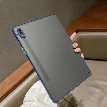 Mat Şeffaf Tampon samsung kılıfı Galaxy Tab S7 11 İnç T870 T875 Şeffaf PC Kapak Samsung TAB S7 S8 11 