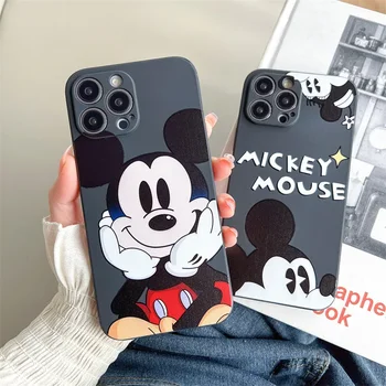 Mickey Mouse komik Karikatür anime Telefon Kılıfı İçin iPhone 15 14 13 12 11 Pro Max Xr Xs 7 8 14 Artı Durumda Sevimli Yumuşak Koruyucu Kapak